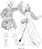 coloring page Clothing of the Renaissance